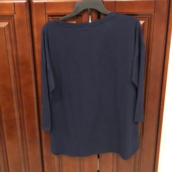 Sonoma dark blue top with long sleeves - Picture 3 of 4